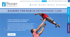 Desktop Screenshot of premierortho.com